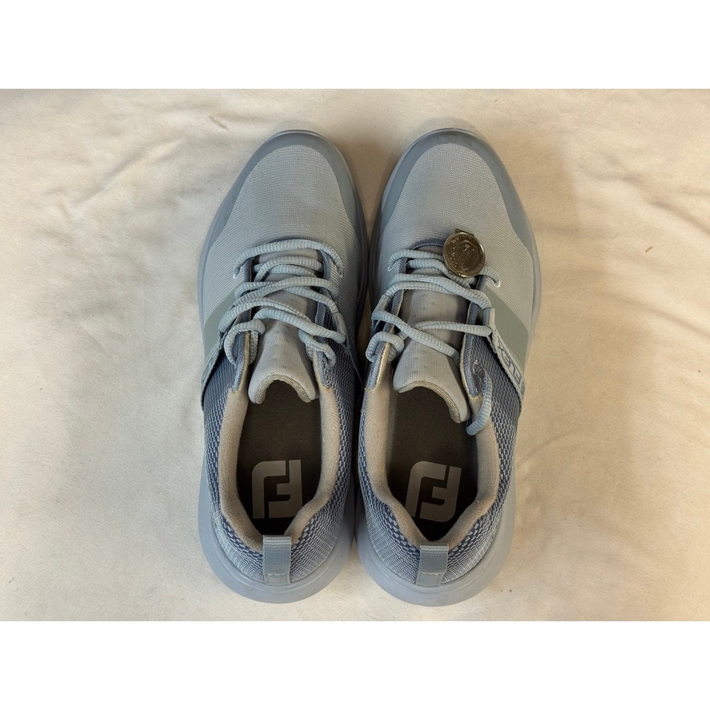 FootJoy Flex Womens Golf Shoes Light Blue Spikeless Mesh 95756 Size 6.5 M - Picture 5 of 7